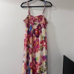 Antrho Floral Multicolor Maxi Dress